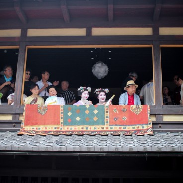 Gion Matsuri in Kyoto, Maiko during the festival
