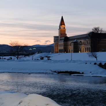 Asahikawa, Ishikari River in February