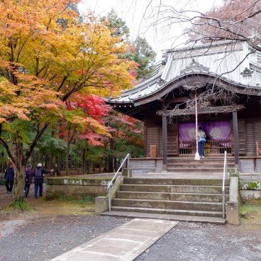 Heirin-ji Temple, Saitama, Pavilion in autumn