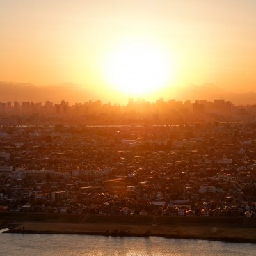 I-Link Tower (Chiba), Setting sun on Tokyo