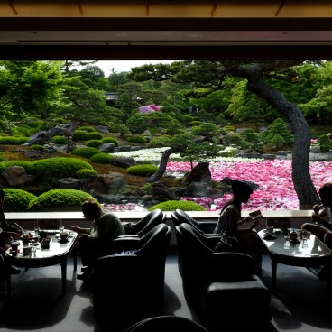 Yushi-en Garden, View from the restaurant