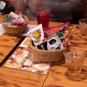 Ikebukuro Dagashi Bar, Sweets and drinks