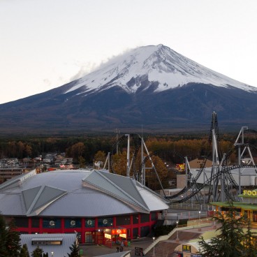 Fuji-Q Highland Amusement Park, View on Mount Fuji
