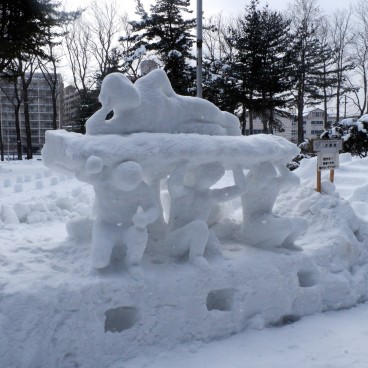 Morioka, Downtown under the snow