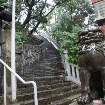 Tokyo, Atago-jinja, secondary stairway
