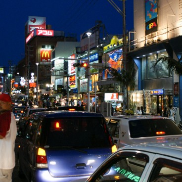 Naha, Kokusai-dori at night 3