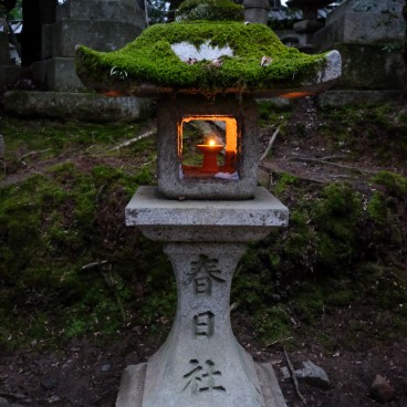 Nara, Kasuga Taisha, Setsubun Mantoro, A lit-up stone lantern