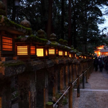 Nara, Kasuga Taisha, Setsubun Mantoro, Stone Lanterns Alleyway 2