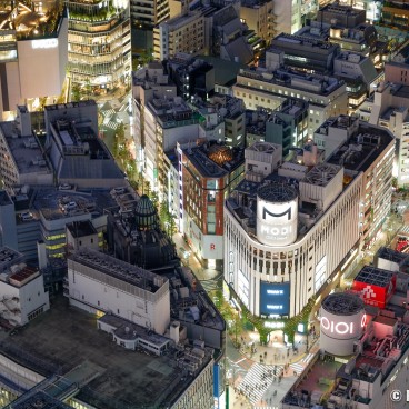 Shibuya Sky Observatory (Scramble), View on Shibuya