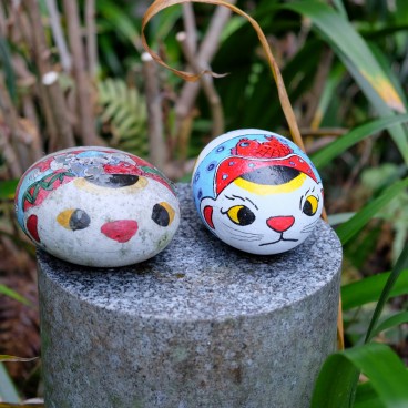 Onomichi, Stones painted as cats on Neko no Hosomichi (Cat trail)