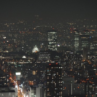 Osaka, Abeno Harukas, View on Osaka Castle