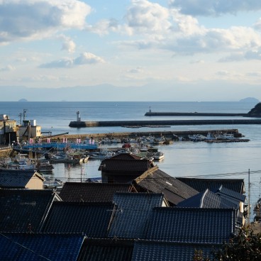 Tomonoura, View on the port and the Seto Inland Sea
