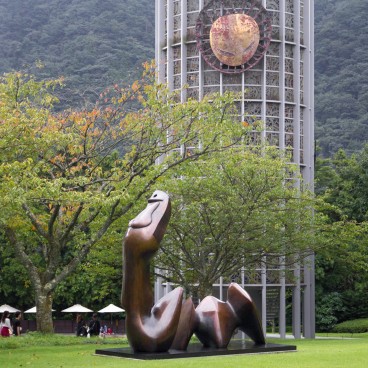 Hakone Open Air Museum, Sculpture by Gabriel Loire (Symphonic Sculpture) 2