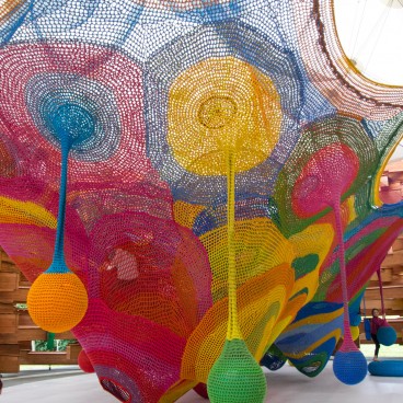 Hakone Open Air Museum, Sculpture by Toshiko Horiuchi MacAdam (Woods of Net)