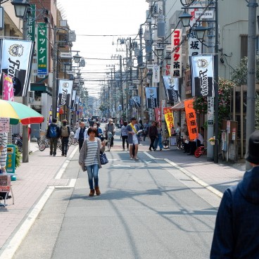 Kawasaki, shopping street between Keikyu Station and Kawasaki Daishi