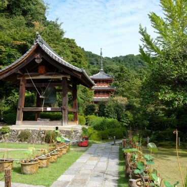 Mimuroto-ji, Bell and pagoda