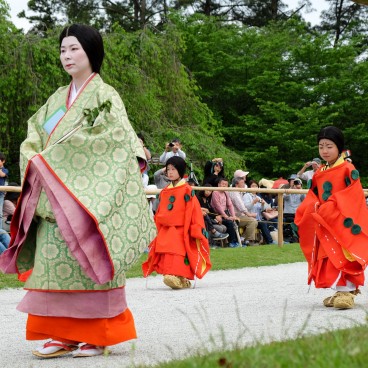 Kamigamo Shrine (Kyoto), Heian period procession during Aoi Matsuri 