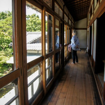 Kyu Asakura House in Shibuya, First floor wooden corridor