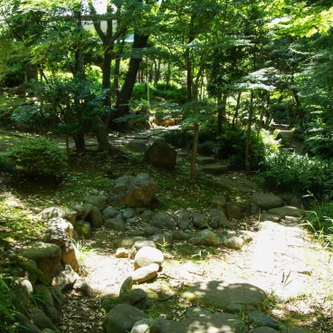 Kyu Asakura House in Shibuya, Stone path in the garden 2