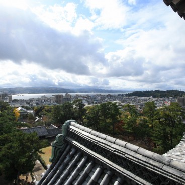 View on Matsue from Matsue Castle