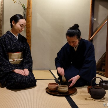 Machiya Cottage Karigane (Kyoto), Welcome Tea Ceremony 