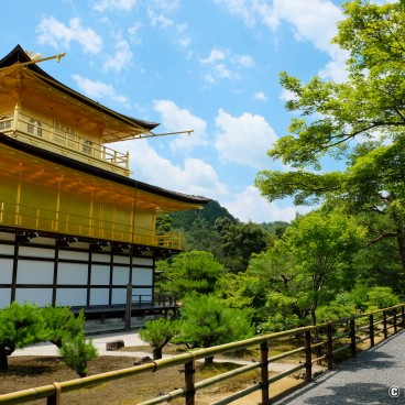 Kinkaku-ji (Kyoto), Rear view of the Golden Pavilion in June 2020