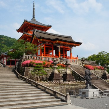 Kiyomizu-dera, Kyoto during Coronavirus Outbreak in June 2020