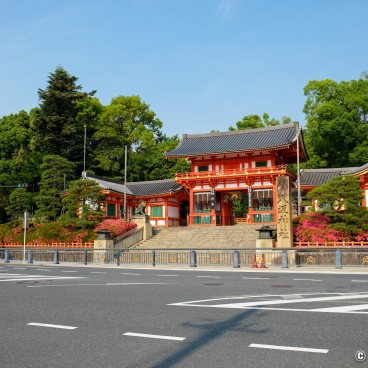 Yasaka-jinja, Kyoto during Coronavirus Outbreak in June 2020 