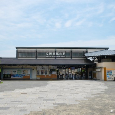 Arashiyama Hankyu Station, Kyoto during Coronavirus Outbreak in June 2020