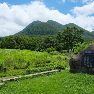 View on the Yamanami Road connecting Tadewara Wetlands