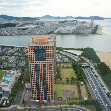 Fukuoka Tower, View on Hakata Bay