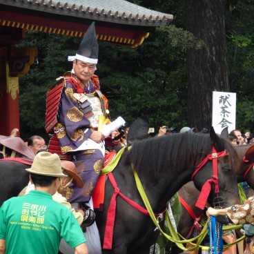 Reitai-sai (Kamakura), Archer and his horse