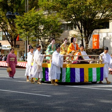 Jidai Matsuri (Kyoto), Float of Princess Kazu (Kazunomiya, 1846 - 1877), Edo period 