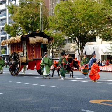 Jidai Matsuri (Kyoto), ox-drawn cart of Toyotomi Hideyoshi’s Procession, Azuchi Momoyama period