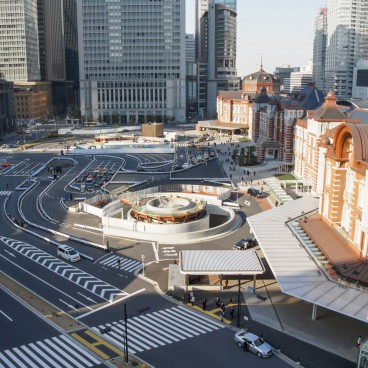 Kitte Marunouchi, View on Tokyo Station, Marunouchi side (2014)