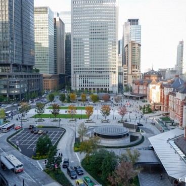 Kitte Marunouchi, View on Tokyo Station, Marunouchi side (2019)