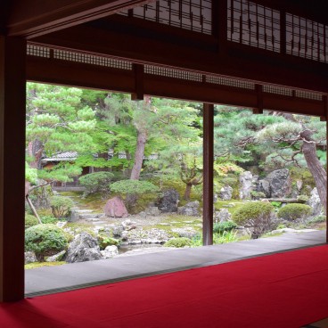 Northern Culture Museum (Niigata), View on the garden from the Banqueting Hall