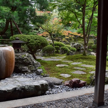 Northern Culture Museum (Niigata), View on the garden from the Banqueting Hall 2