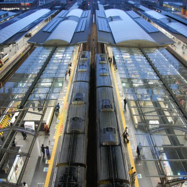 Station City (Osaka), View on the railways