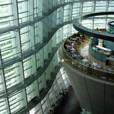 National Art Center Tokyo, View that inspired animated movie Your Name