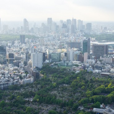Tokyo day view from the Sky Deck Observatory (Roppongi)