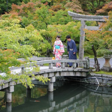 Eikan-do Temple (Kyoto), Garden at the beginning of autumn 2