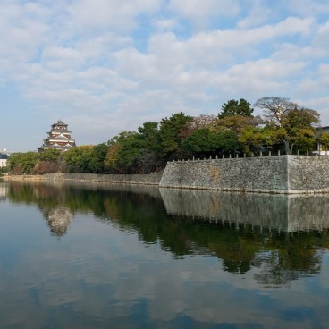 Hiroshima Castle and its moats