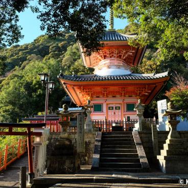 Chogosonshi-ji (Shigisan) in Nara, Tahoto Pagoda