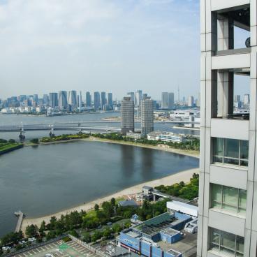 Fuji TV (Odaiba), view on Tokyo from the observatory