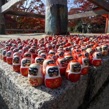 Daruma dolls in Katsuo-ji temple in Minoh (Osaka) 5