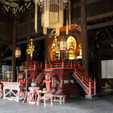 Kennin-ji (Kyoto), View inside Hojo pavilion