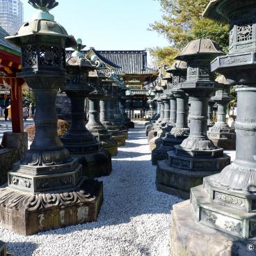 Ueno Toshogu, copper lanterns