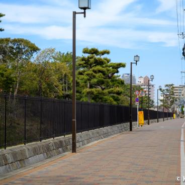 Street in Japan, clean pavement and absence of trash can