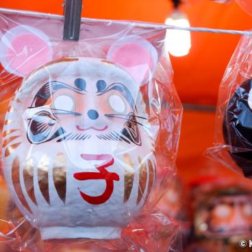 Myoho-ji (Fuji City), Daruma doll shaped as a rat (2020's Chinese Zodiac sign) 2